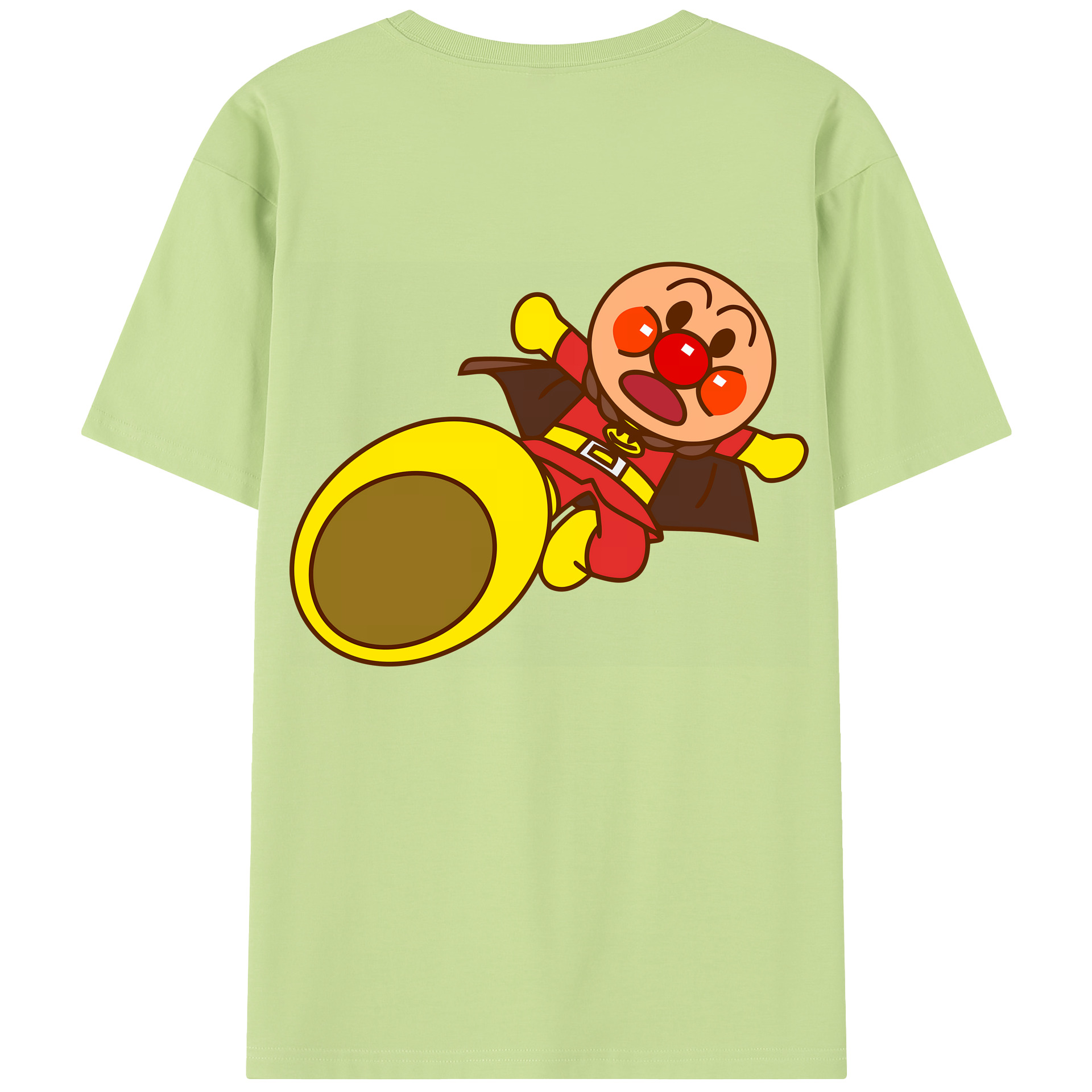 （画像用） アンパンマン Anpanman 綿100％半袖Tシャツ（背面プリント）